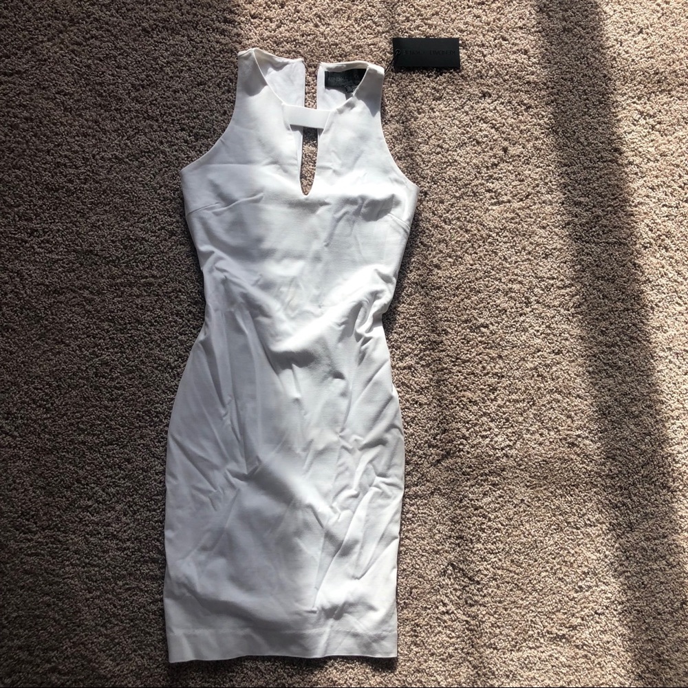 White bandage dress